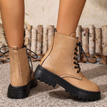 Bottines Style Rangers À Lacets