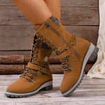Bottines Style Rangers À Lacets