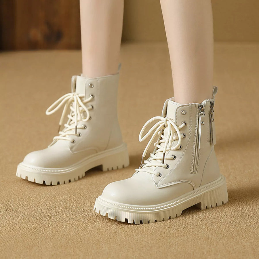 Bottines Style Rangers À Lacets