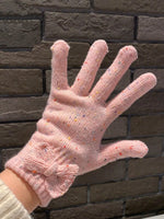 Gants Tricotés Détail Nœud