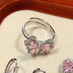 Bague Nœud Zircon Croisé