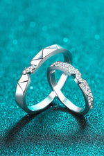 Bague Minimaliste Moissanite Plaquée Rhodium