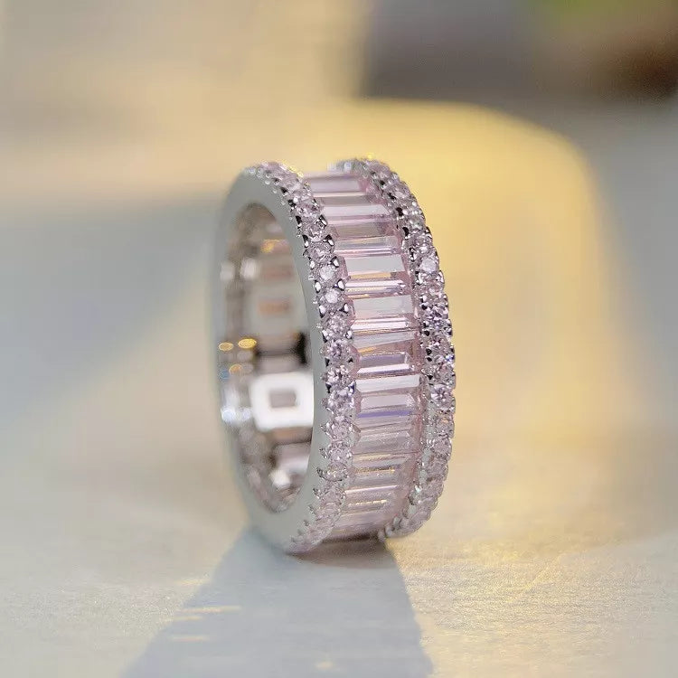 Bague Zircon Argent 925 - Pierre Ronde