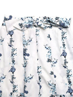 Pantalon Large Imprimé Fleuri Nœud Devant