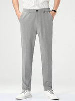 Pantalon Élégant à Pinces & Coupe Droite — Style Business Casual