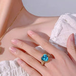 Bague Cœur Plaqué Or 18K