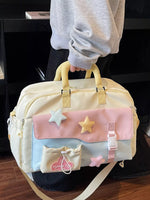 Sac De Voyage Color Block Étoiles & Nuages