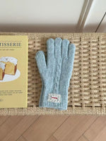 Gants Chauds Tricot Torsadé