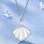 Collier Coquillage Zircon Argent 925