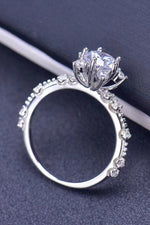 Bague Moissanite 1 Carat - Griffes 6 Points Fines
