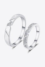 Bague Minimaliste Moissanite Plaquée Rhodium