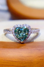 Bague Cœur Moissanite 1 Carat