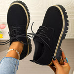 Mocassins À Lacets Plateforme