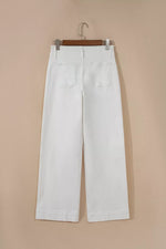 Jean Large Taille Haute Deux Boutons