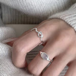 Bague Nœud Ouvert Léger