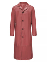 Veste Longue Boutonnée Manches Longues Homme