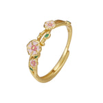 Bague Fleur Argent 925 - Pétales Ciselés