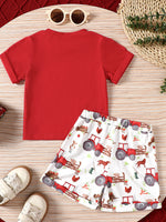 Ensemble T-Shirt " Mama's Boy " & Short Garçon