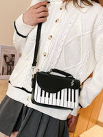 Sac Bandoulière Motif Touches De Piano