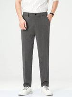 Pantalon Élégant à Pinces & Coupe Droite — Style Business Casual