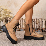 Bottines Style Rangers À Lacets