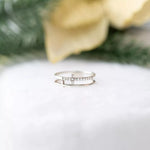 Bague Double Anneau Croisé
