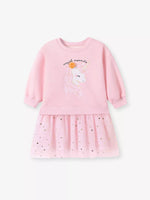 Robe Tutu Sweat Licorne en Tulle Fille
