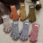 Gants Tricotés Doux Colorés