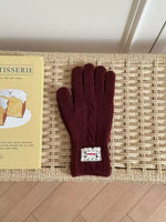 Gants Chauds Tricot Torsadé