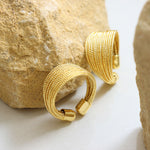 Bague Ouverte Acier Titane