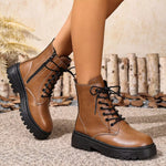 Bottines Style Rangers À Lacets