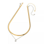 Collier Chaîne Pendentif Minimaliste 2 Pièces