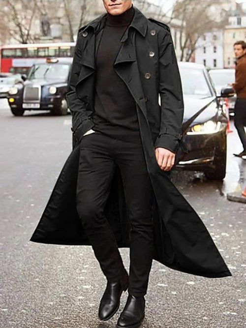Trench Long Manches Longues Homme