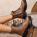 Bottines Style Rangers À Lacets