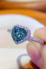 Bague Cœur Moissanite 1 Carat