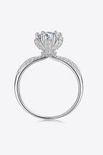 Bague Moissanite 1 Carat - Griffes 6 Points