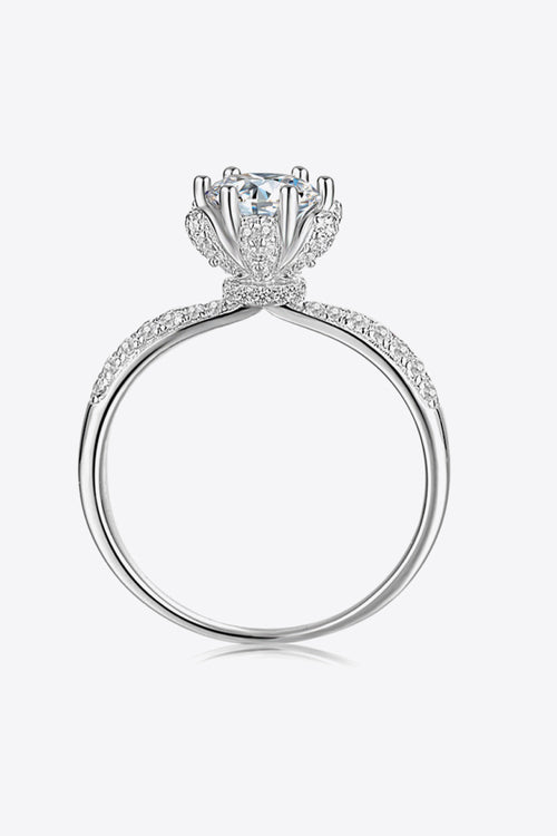 Bague Moissanite 1 Carat - Griffes 6 Points