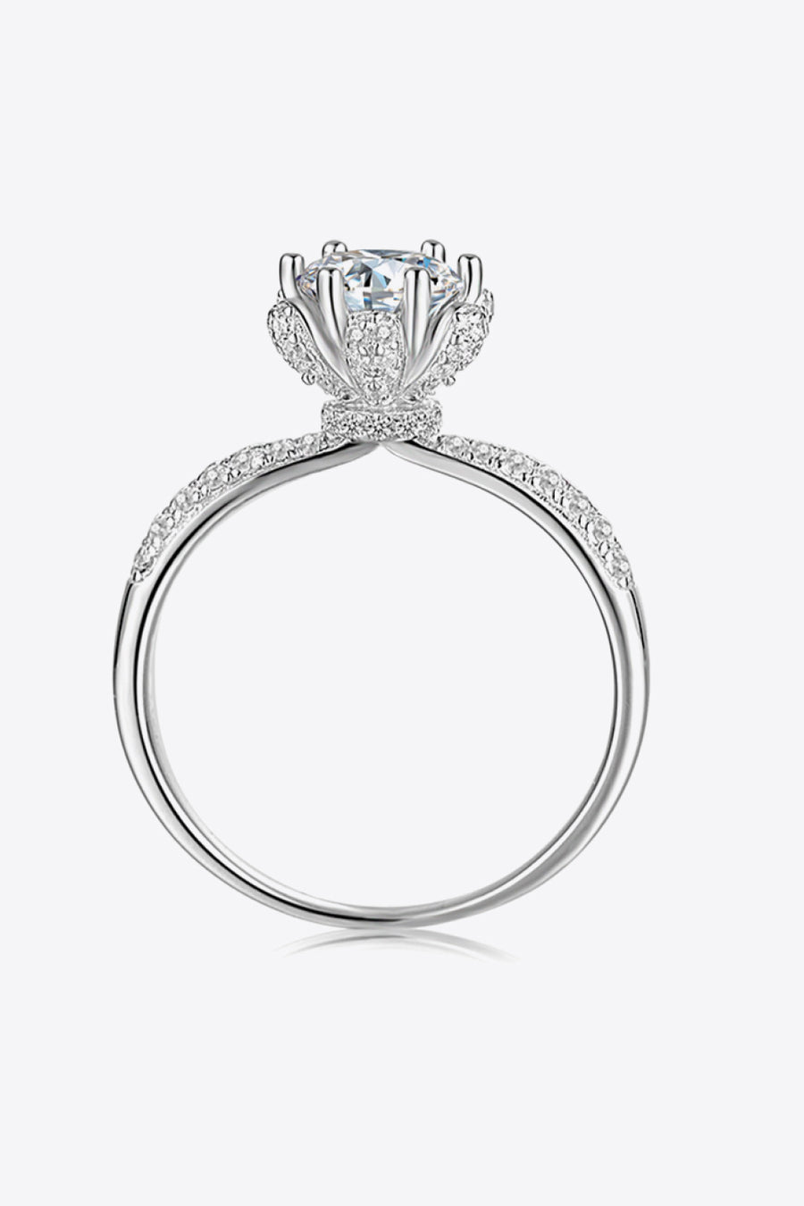 Bague Moissanite 1 Carat - Griffes 6 Points