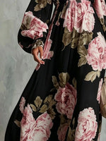 Robe Longue Épaules Dénudées Fleurie