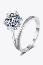 Bague Moissanite 3 Carats - Griffes 6 Points