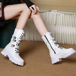 Bottines Style Rangers Boucle & Lacets