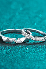 Bague Minimaliste Moissanite Plaquée Rhodium