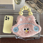 Sac Bandoulière Peluche Motif Cartoon