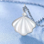 Collier Coquillage Zircon Argent 925
