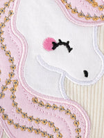 Robe Tulle Licorne Brodée & Volants Fille