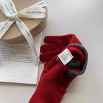 Gants Tricotés Ornés D'un Nœud