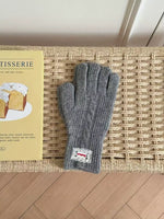 Gants Chauds Tricot Torsadé