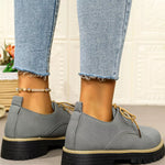Mocassins À Lacets Plateforme