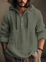 Chemise Hoodie en Lin à Capuche — Style Summer Lounge & Chic Décontracté