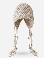 Bonnet Tricoté À Franges